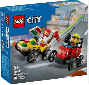 Lego® City Pizza Vs. Fire Truck Race Car Pack 60458 – Legoland 