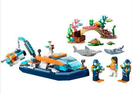 Lego boat with discount shark