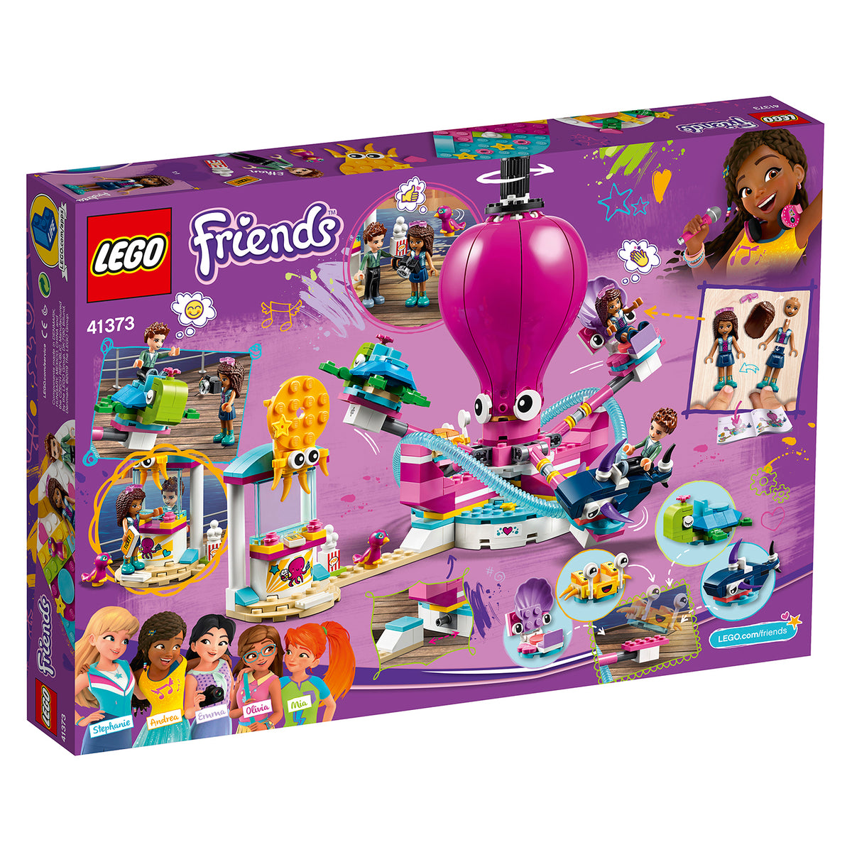 Lego 41373 friends funny octopus ride fun fair 2024 playset