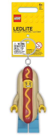 Hot dog outlet lego keychain