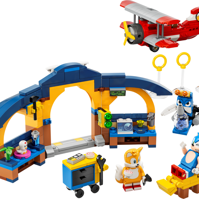 LEGO® Tails’ Workshop and Tornado Plane 76991