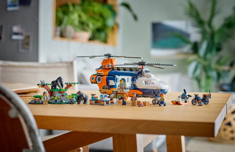 LEGO® Jungle Explorer Helicopter at Base Camp 60437