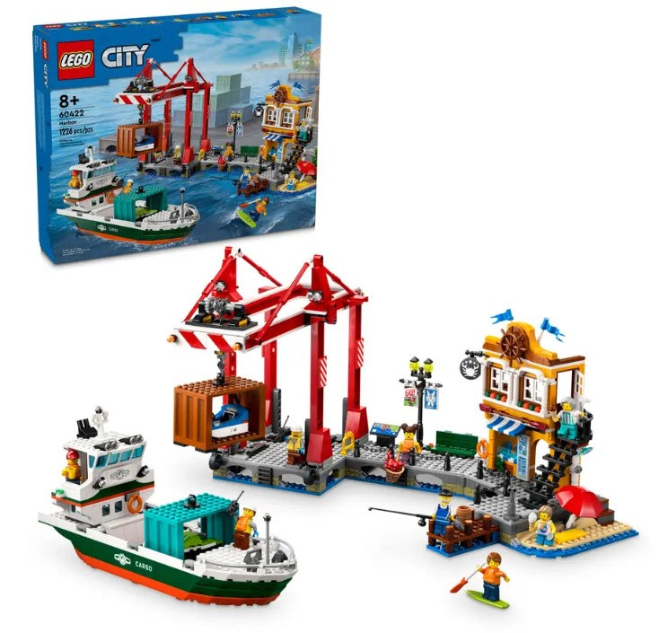 LEGO® City Seaside Harbor with Cargo Ship 60422