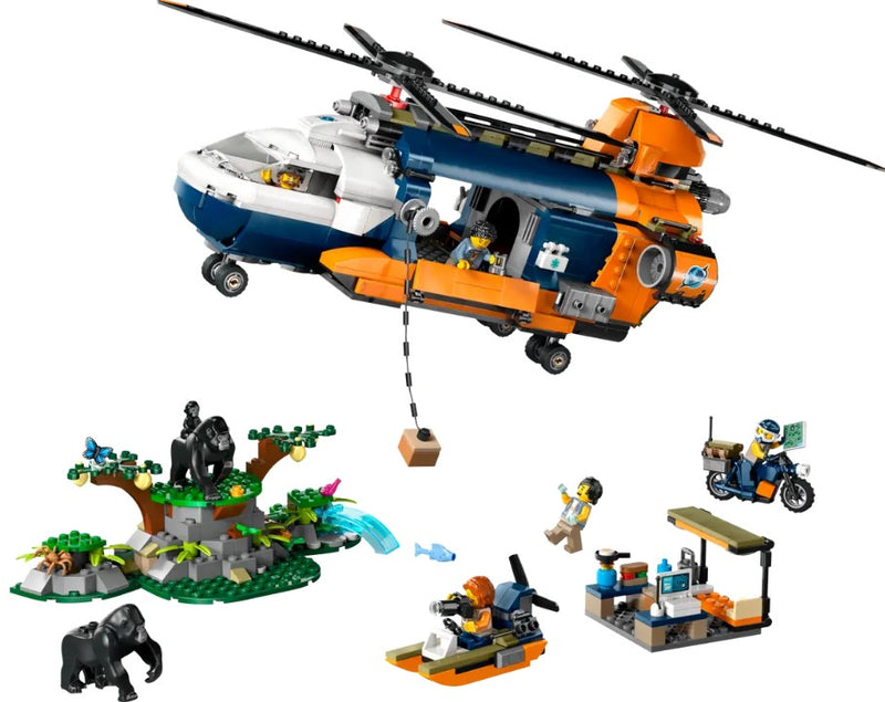 LEGO® Jungle Explorer Helicopter at Base Camp 60437