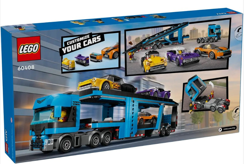 LEGO® Car Transporter Truck with Sports Cars 60408