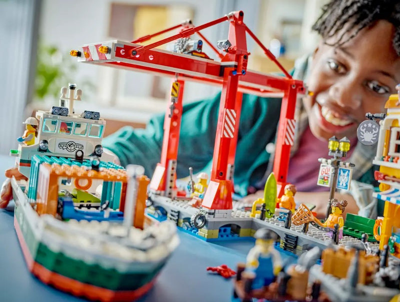 LEGO® City Seaside Harbor with Cargo Ship 60422