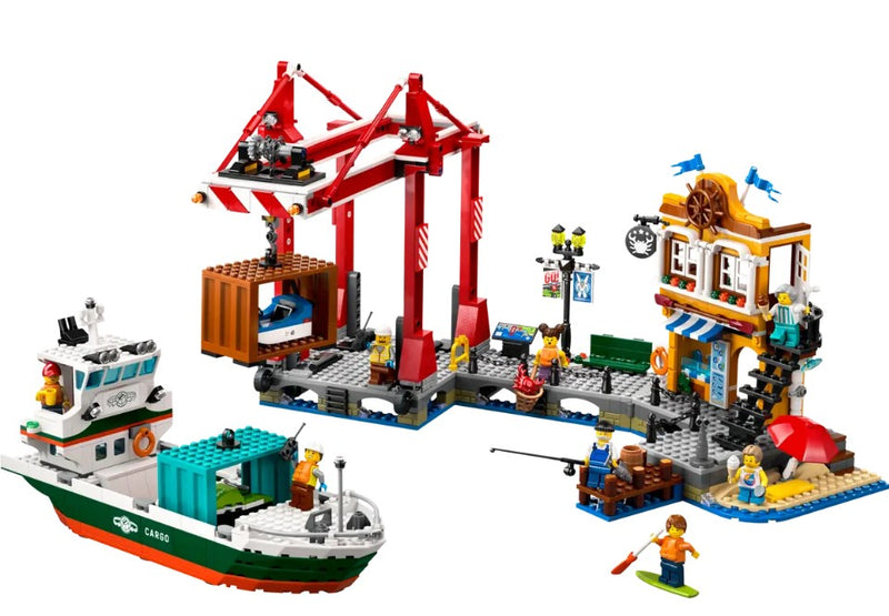 LEGO® City Seaside Harbor with Cargo Ship 60422