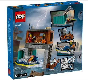 LEGO® City Police Speedboat and Crooks’ Hideout 60417