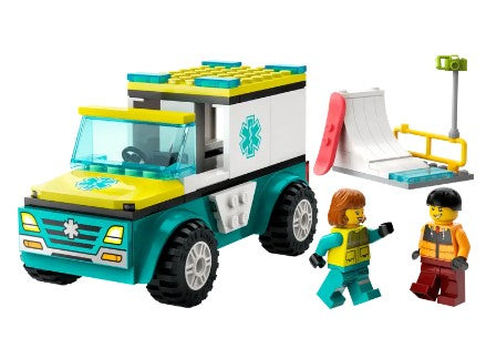 LEGO® City Emergency Ambulance and Snowboarder 60403