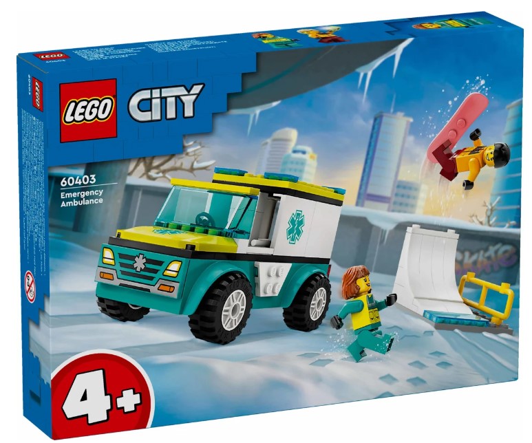 LEGO® City Emergency Ambulance and Snowboarder 60403