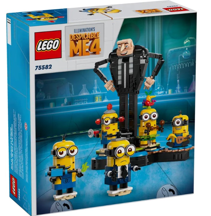 LEGO® Despicable Me 4 Brick-Built Gru and Minions 75582