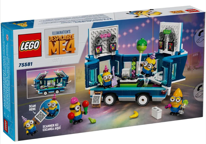 LEGO® Despicable Me 4 Minions’ Music Party Bus 75581