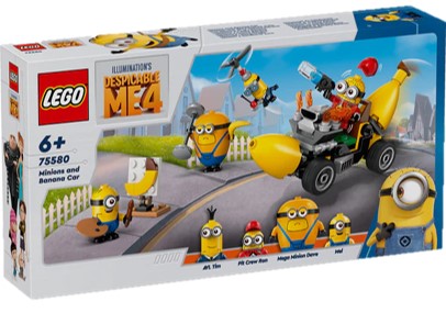 LEGO® Despicable Me 4 Minions and Banana Car 75580