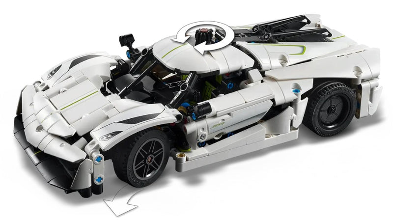 LEGO® Koenigsegg Jesko Absolut White Hypercar 42184