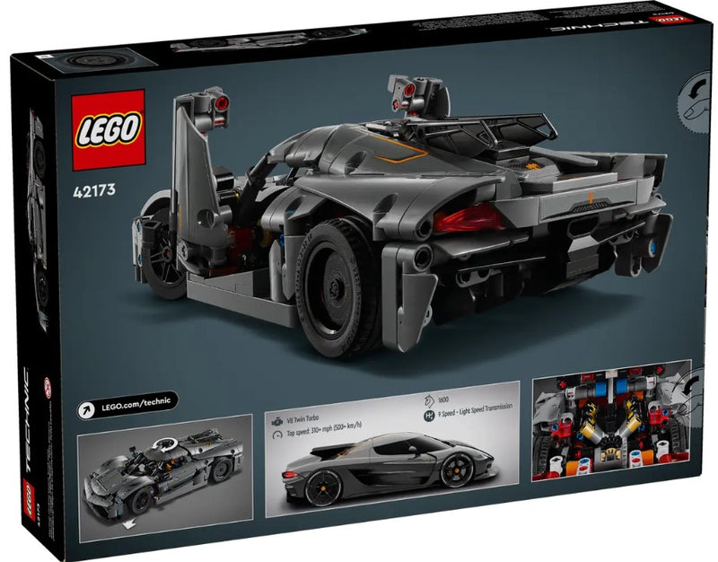 LEGO® Koenigsegg Jesko Absolut Grey Hypercar 42173