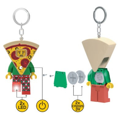 LEGO® Iconic Pizza Guy LED luminous Key Chain KE176H