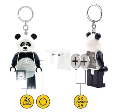 LEGO® Iconic Panda Guy LED luminous Key Chain KE195H