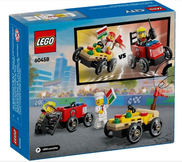 LEGO® City Pizza vs. Fire Truck Race Car Pack 60458