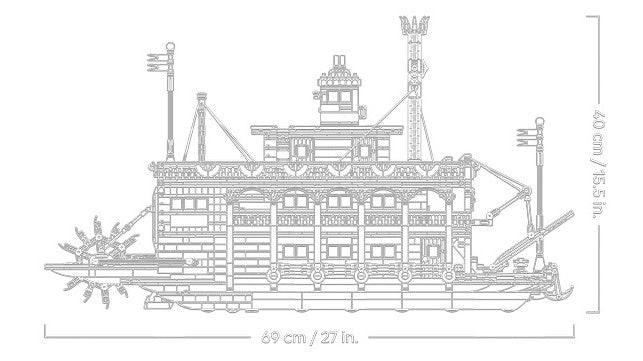 LEGO® Ideas River Steamboat 21356