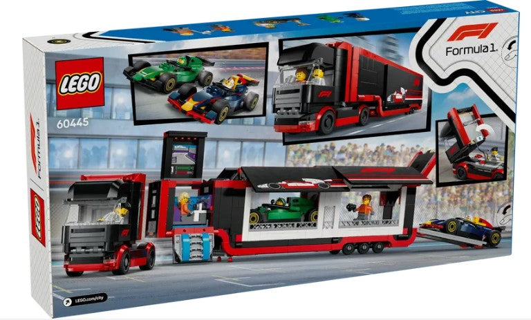 LEGO® City F1® Truck with RB20 & AMR24 F1® Cars 60445