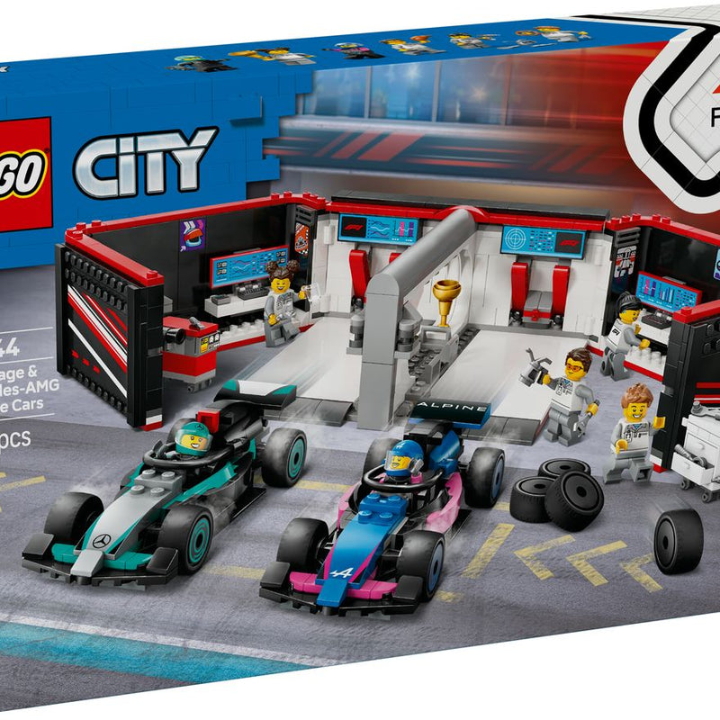 LEGO® City F1® Garage & Mercedes-AMG & Alpine Cars 60444