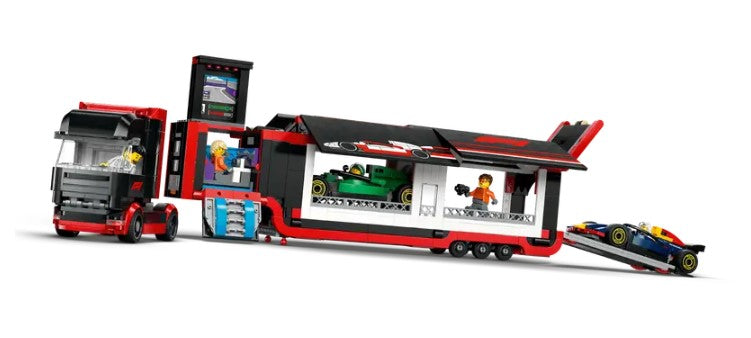 LEGO® City F1® Truck with RB20 & AMR24 F1® Cars 60445