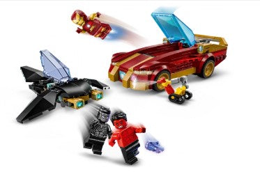 LEGO® Marvel Iron Man Car & Black Panther vs. Red Hulk 76310