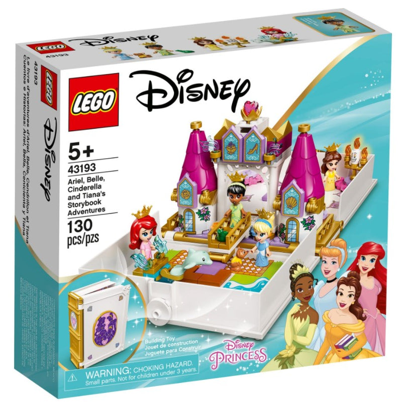 LEGO® Disney Ariel, Belle, Cinderella and Tiana’s Storybook Adventures 43193