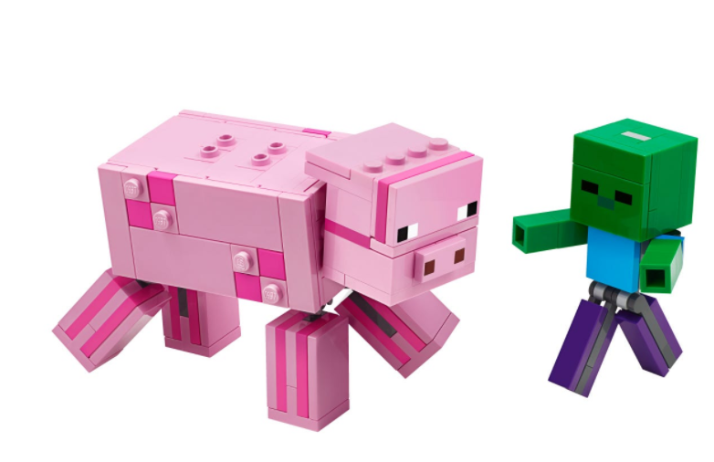 LEGO® Minecraft BigFig Pig and Baby Zombie 21157