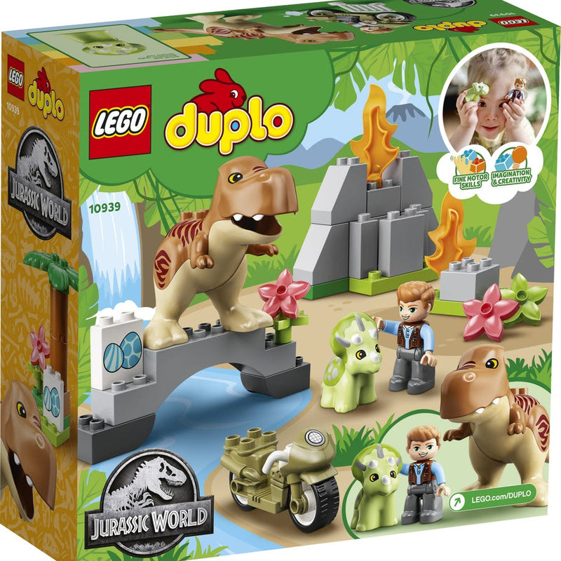 LEGO® DUPLO® Jurassic World T. rex and Triceratops Dinosaur Breakout 10939