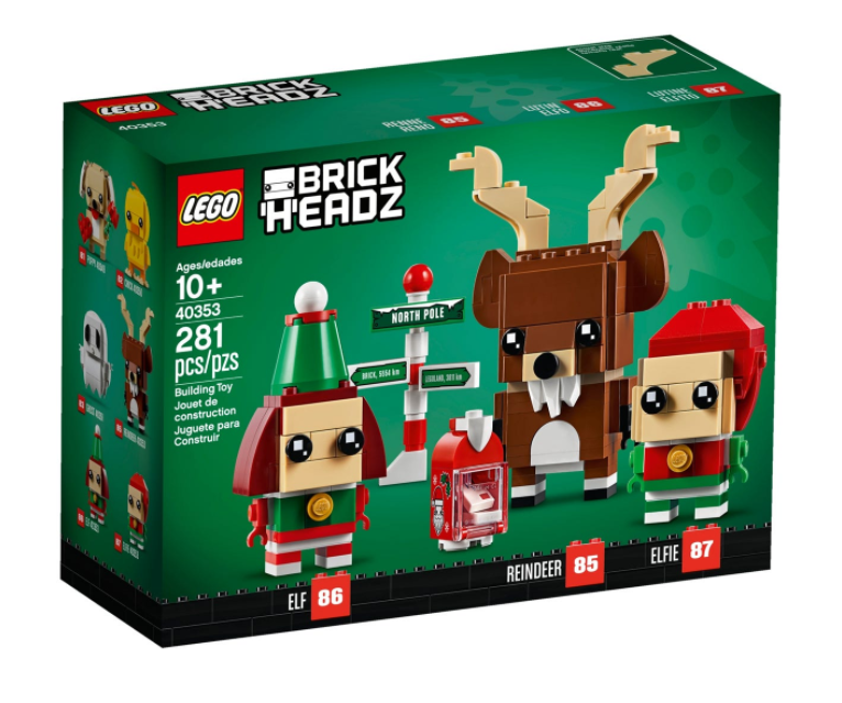 LEGO® Brickheadz Reindeer, Elf and Elfie 40353