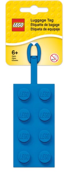 LEGO® Iconic Blue 2x4 Brick Bag Tag 52001