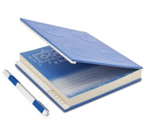 LEGO® 2.0 Stationery Locking Notebook with Color-Matched Gel Pen - Blue 52257
