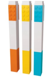 LEGO® 2.0 Stationery 3-Pack Highlighter Markers 51685
