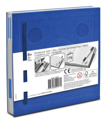 LEGO® 2.0 Stationery Locking Notebook with Color-Matched Gel Pen - Blue 52257