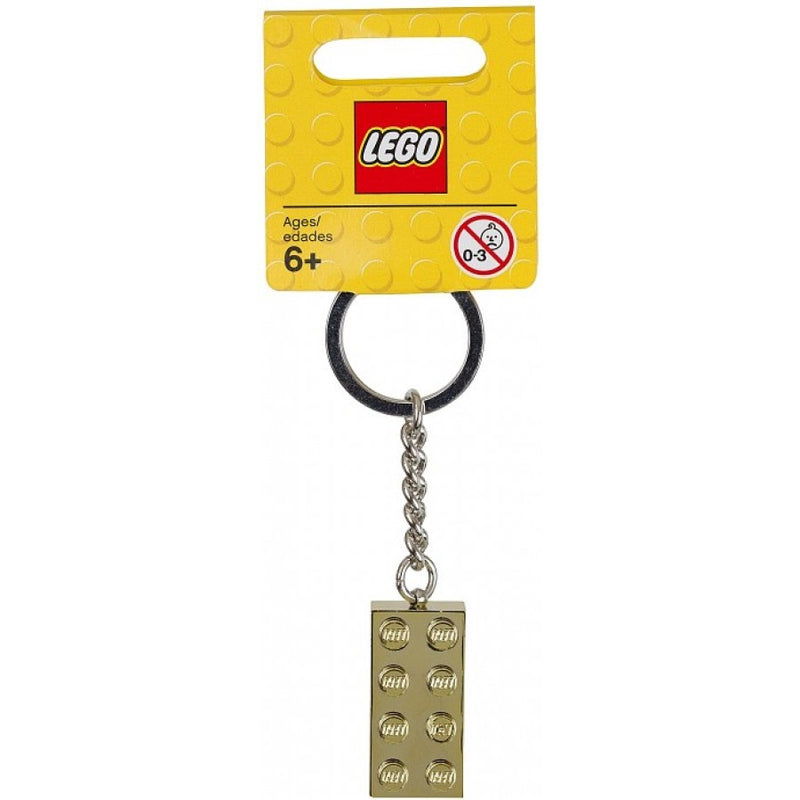 LEGO®  Brick Keychain Stud 2x4 Gold 850808