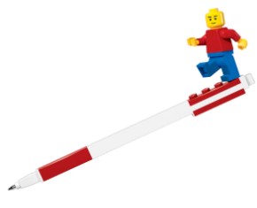 LEGO® 2.0 Stationery Red Gel Pen with Minifigure 52602