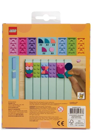 LEGO® DOTS 6 Pack Colored Marker with LEGO Tiles 52797
