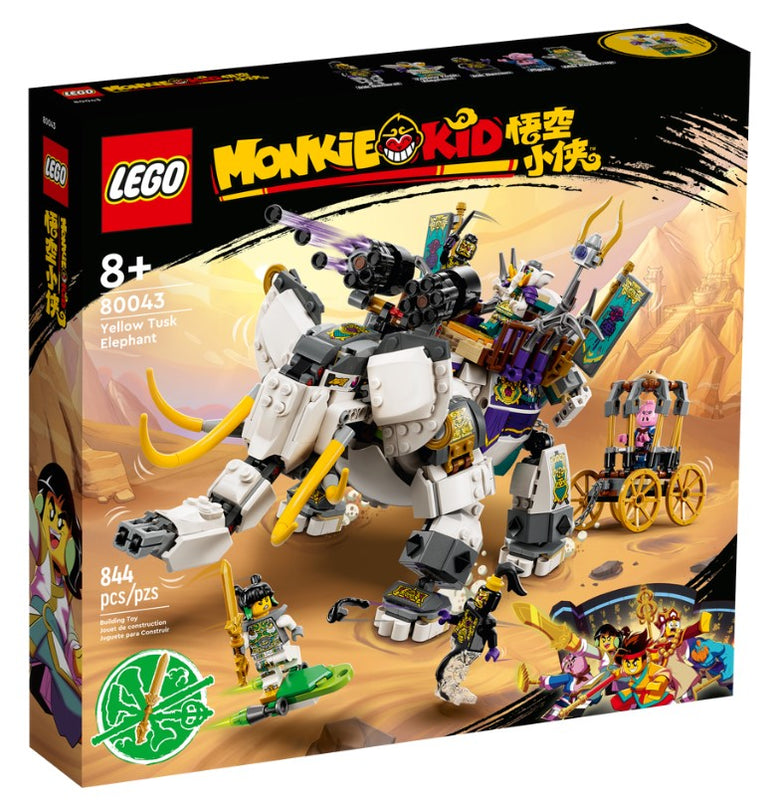 LEGO® Monkie Kid™ Yellow Tusk Elephant 80043