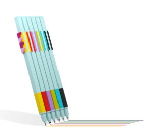 LEGO® DOTS 6 Pack Colored Gel Pens with LEGO Tiles 52798