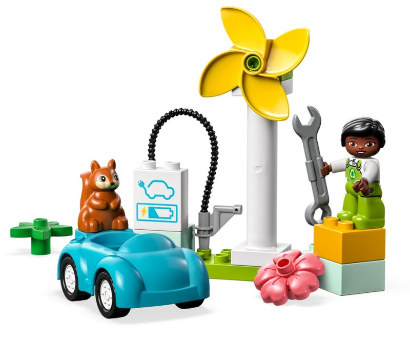 LEGO® DUPLO® Town Wind Turbine and Electric Car 10985