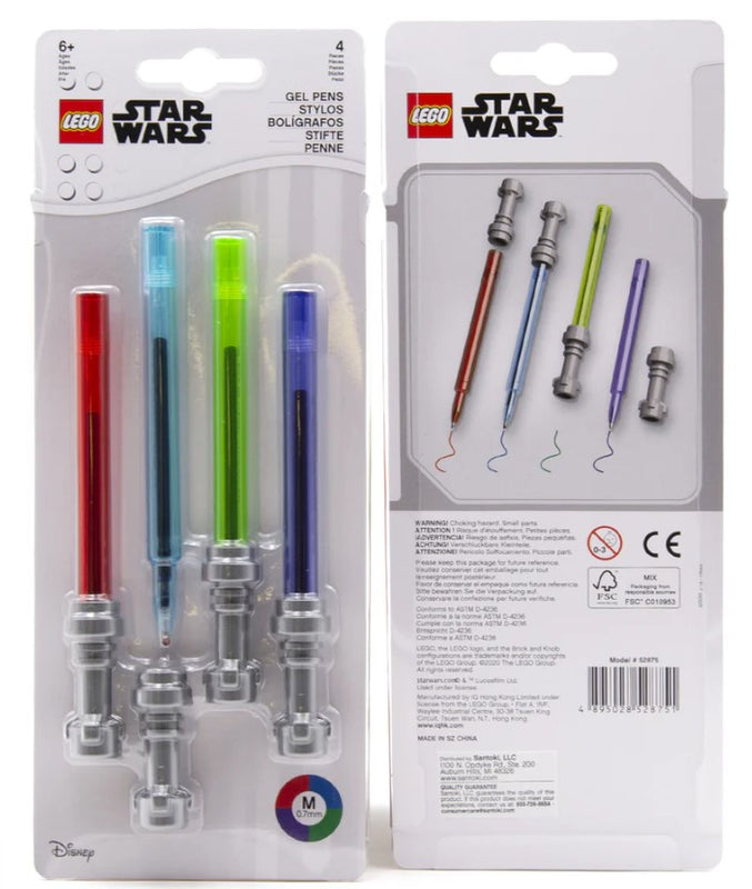 LEGO® 2.0 STAR WARS Lightsaber gel pen 4 pack 52875