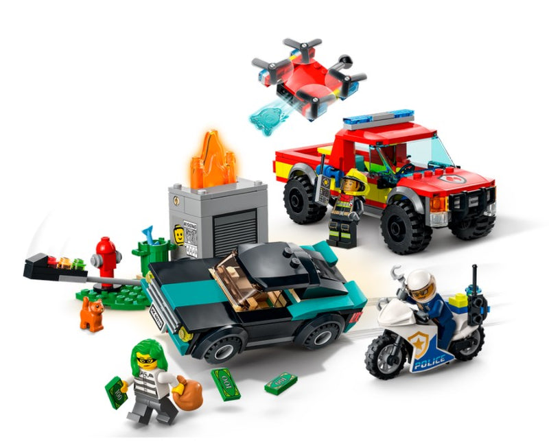 LEGO® City Fire Rescue & Police Chase 60319