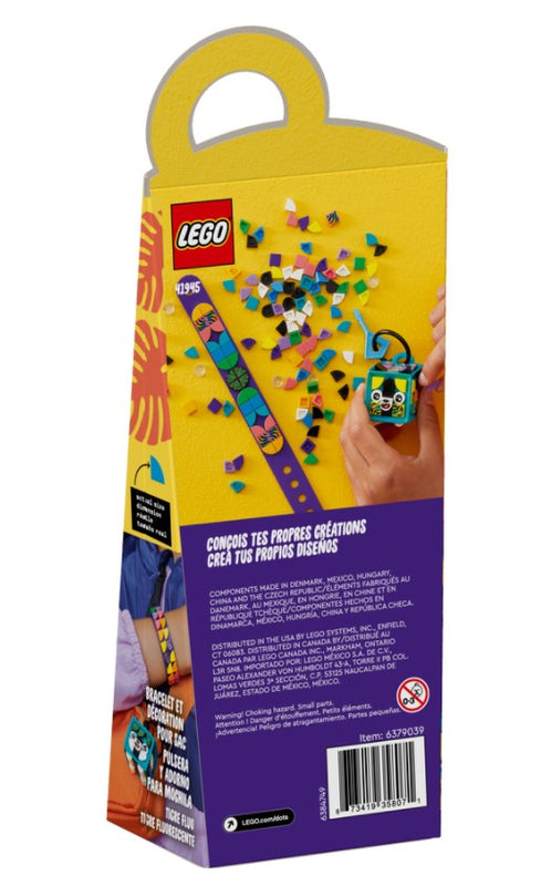 LEGO® DOTS Neon Tiger Bracelet & Bag Tag 41945