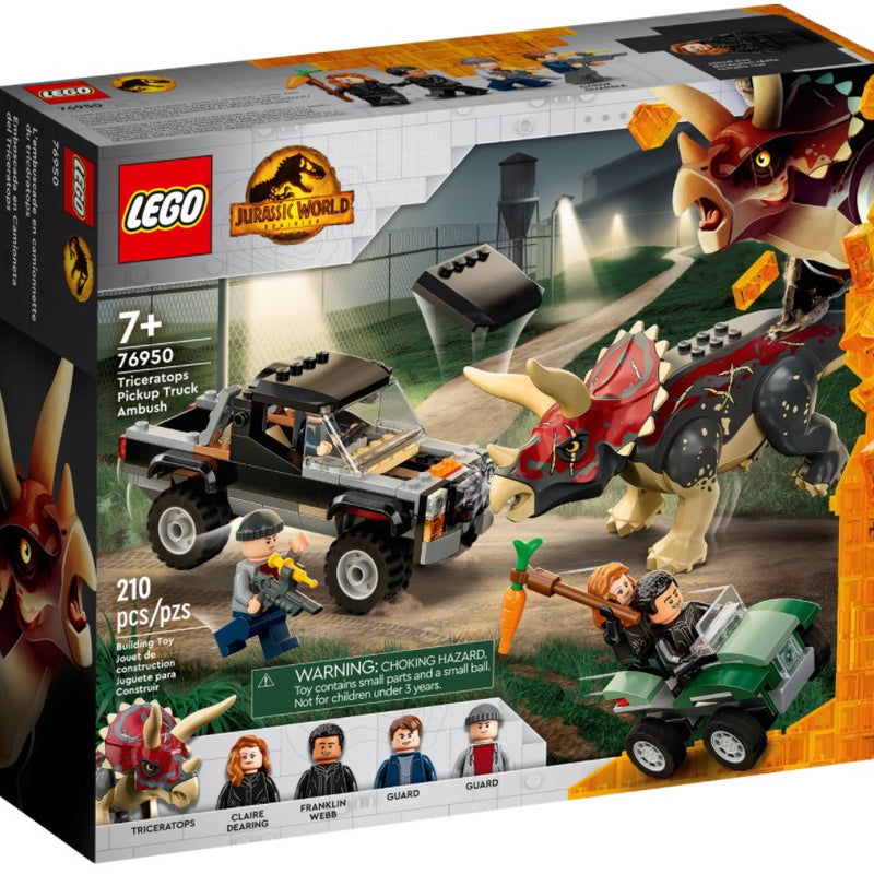 LEGO®Triceratops Dinosaur Pickup Truck Ambush 76950