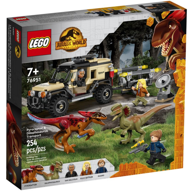 LEGO®Pyroraptor & Dilophosaurus Transport 76951