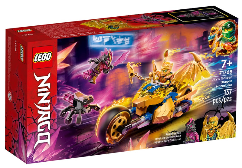 LEGO® Jay’s Golden Dragon Motorbike 71768
