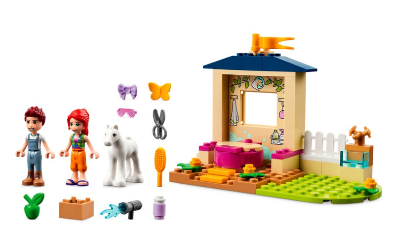 LEGO® Friends fun with the Pony-Washing Stable 41696