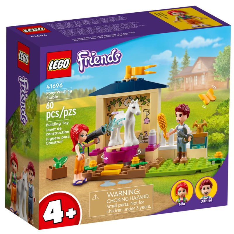 LEGO® Friends fun with the Pony-Washing Stable 41696