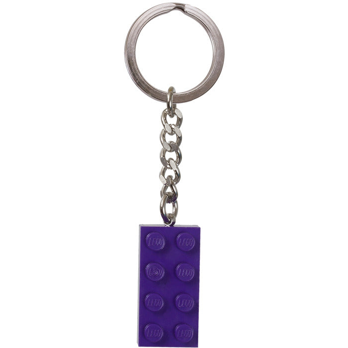 LEGO® Brick Keychain 2x4 Purple 853379